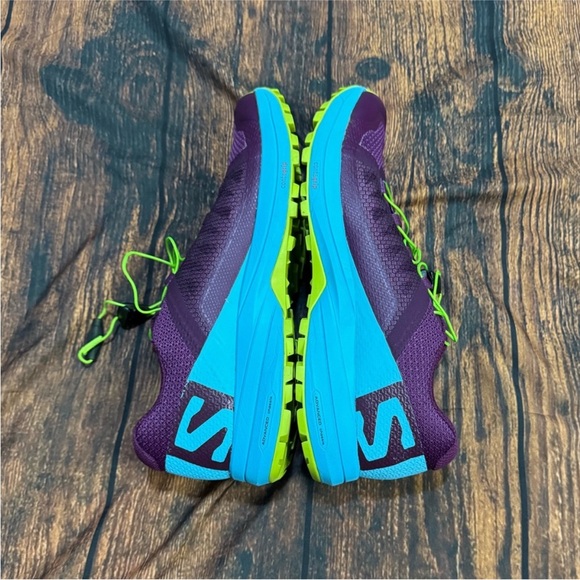 Salomon XA Elevate Trail Running Shoes in Purple / Blue 8 - Picture 8 of 10